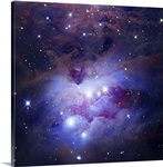 NGC 1977 is a reflection nebula northeast of the Orion Nebula