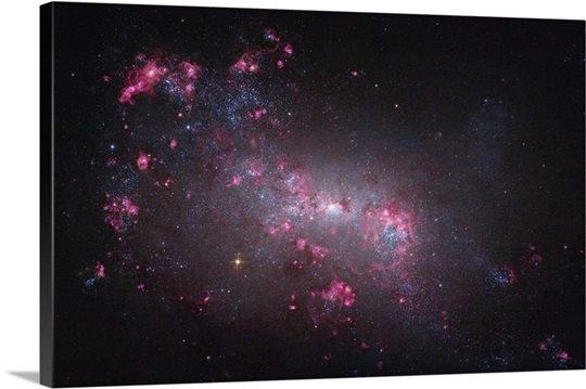 NGC 4449, an irregular galaxy in the constellation Canes Venatici