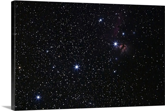 Orion's Belt, Horsehead Nebula and Flame Nebula