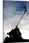 Silhouette of the Iwo Jima statue