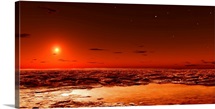 Spring arrives near the Martian polar cap