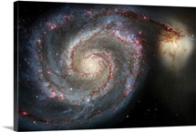 The whirlpool galaxy M51 and companion galaxy