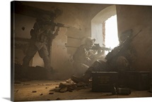 U.S. Army Rangers in Afghanistan combat scene