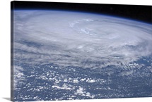 View from space of Hurricane Irene off the east coast of the United States