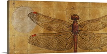 Dragonfly on Gold