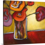 Red Poppies in a Vase
