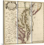 A New Map of Virginia, Maryland, And Parts of Pennsylvania and New Jersey, 1719