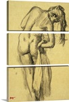 After the Bath, c.1891-92 (charcoal on yellow tracing paper)