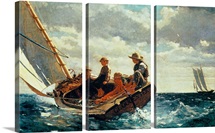 Breezing Up (A Fair Wind) 1873-76 (oil on canvas)