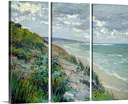 Cliffs by the sea at Trouville (oil on canvas)