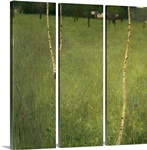 Farmhouse with Birch Trees, 1900 (oil on canvas)
