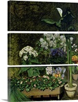 Flowers in a Greenhouse, 1864 (oil on canvas)