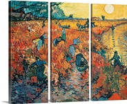 Red Vineyards at Arles, 1888 (oil on canvas)