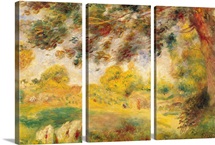 Spring Landscape (oil on canvas)