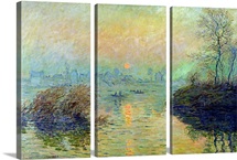 Sun Setting over the Seine at Lavacourt. Winter Effect, 1880 (oil on canvas)
