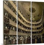 The Auditorium of the Old Castle Theatre, 1888 (oil on canvas)