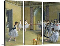 The Dance Foyer at the Opera on the rue Le Peletier, 1872 (oil on canvas)