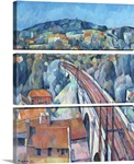 The Railway Bridge at Meulen (oil on canvas)