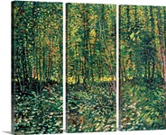 Trees and Undergrowth, 1887 (oil on canvas)