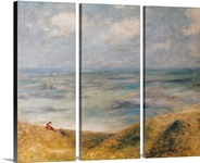 View of the Sea, Guernsey (oil on canvas)