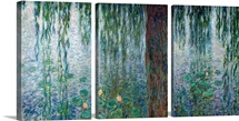 Waterlilies: Morning with Weeping Willows