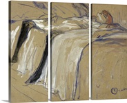 Woman lying on her Back Lassitude, study for Elles, 1896 (oil on cardboard)