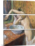 Woman washing herself (pastel)