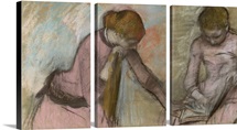 Young girls looking at an album, c.1884 (pastel on paper laid down on card)