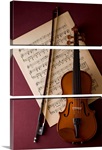 Violin with sheet music