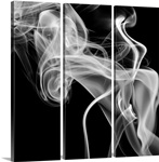 Black Smoke Abstract Square