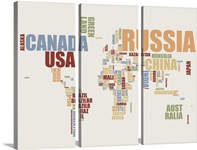 World Map in Words 2