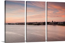Buildings at waterfront, US Naval Academy, Severn River, Annapolis, Maryland
