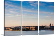 Buildings at waterfront, US Naval Academy, Severn River, Annapolis, Maryland