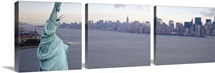 New York City with Statue of Liberty NY