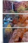 Red rock cliffs, Havasu Falls, Grand Canyon National Park, Arizona