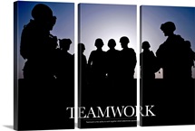 Military Poster: Teamwork is the ability to work together which determines success