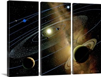 Saturn and solar system