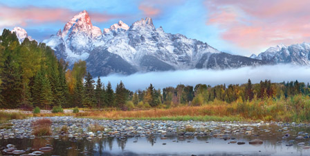 Grand Tetons Wall Art & Canvas Prints | Grand Tetons Panoramic Photos ...