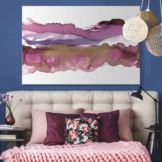 Purple Art for the Modern Bedroom