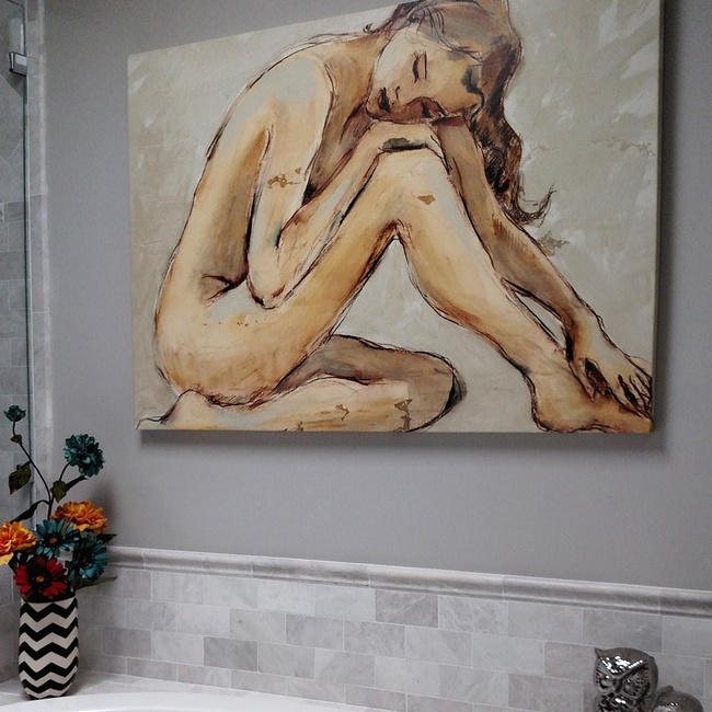 Figurative Art in the Bathroom