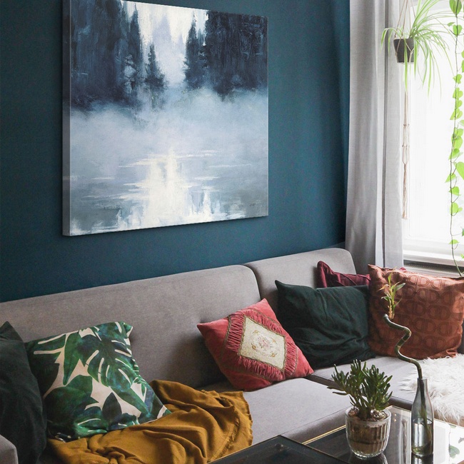 Cool Landscape Art for Boho Style Living Room