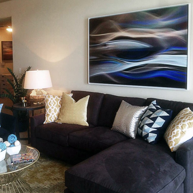 Abstract Photography in A Glam Living Room