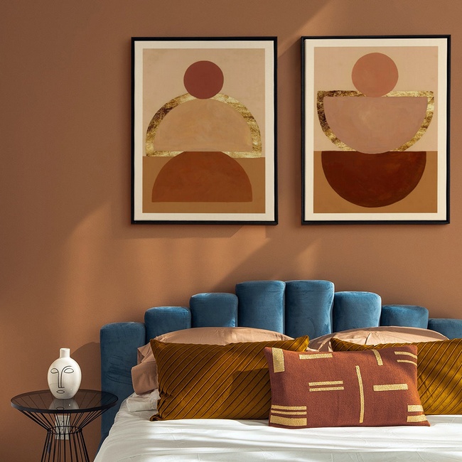 Modern Geometric Prints for the Bedroom