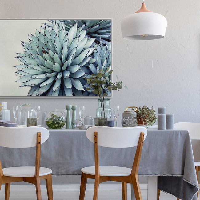 Scandanavian Dining Room Décor with Nature Photography