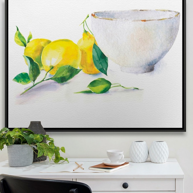 Bright Watercolor Print for the Modern Office