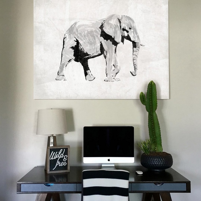 Minimalist Art in a Modern Office
