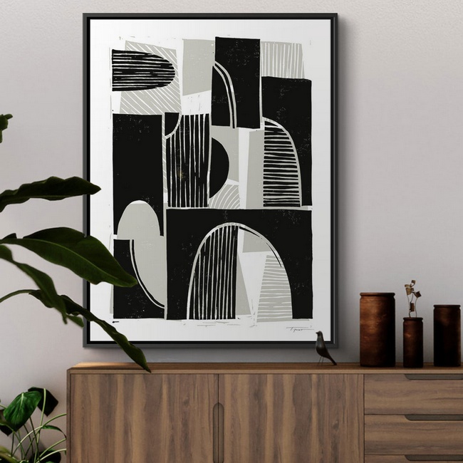 Black and White Art for Scandinavian Entryway Décor