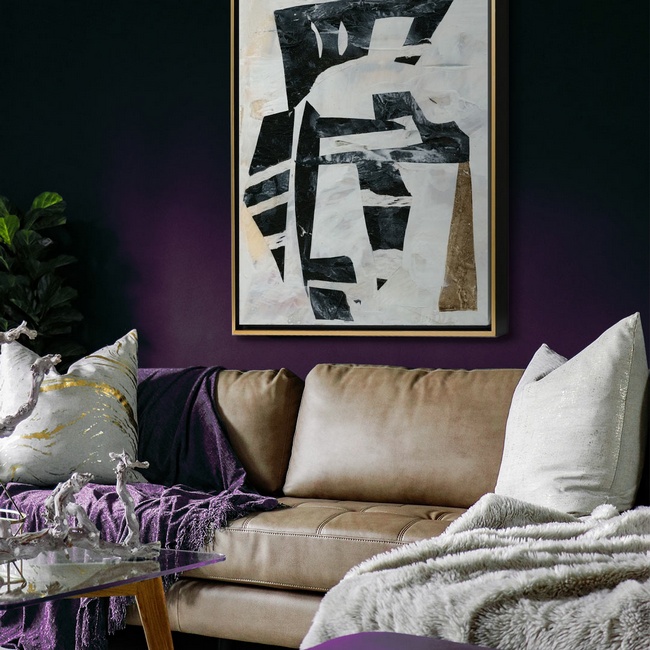 Tribal Art for Glam Living Room Décor