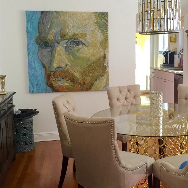 Show Stopping Van Gogh Art in the Dining Room