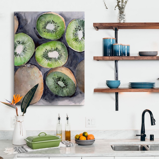 Watercolor Art Print for a Coastal Kitchen